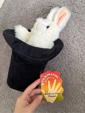 folkmanis puppet Rabbit in Hat